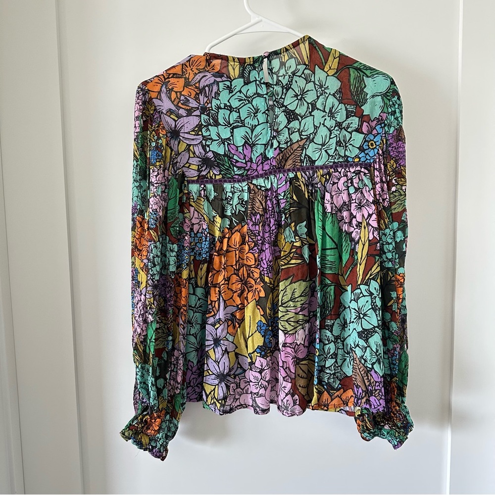 Anthropologie Bl-nk NYC Miranda Peasant Blouse - Picture 4 of 4